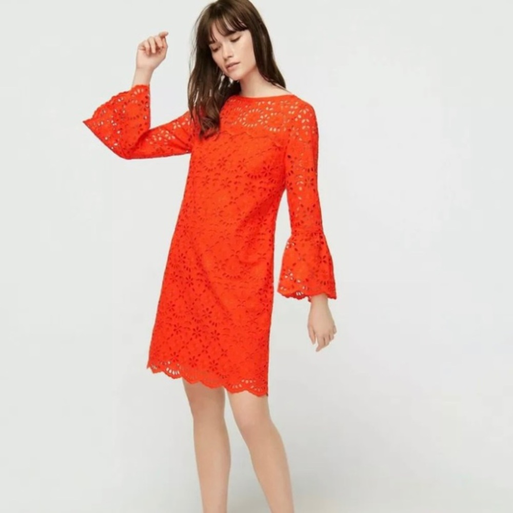 J Crew Bell-sleeve dress